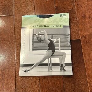 Black Capezio footed fishnet tights